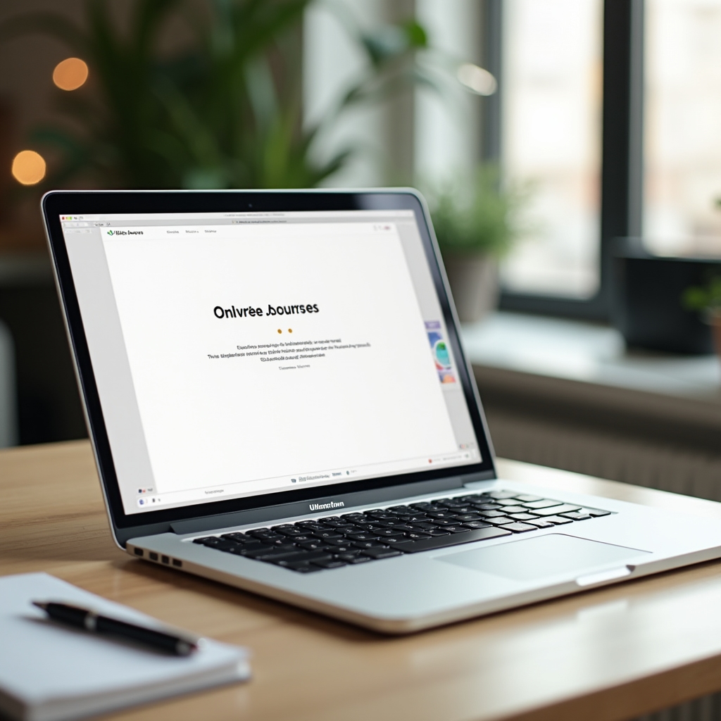 Modulo teorico di un corso online su schermo tablet